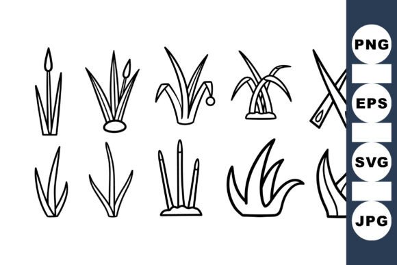 Download Hand Drawn Grass Clipart Set - Hand drawn grass Collection
