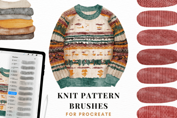 Download Knit Pattern Brushes for Procreate - Brushes for procreate Collection