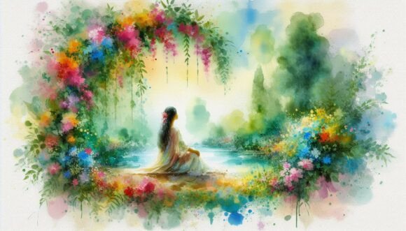 Download Vivid Watercolor River - Premium Resources