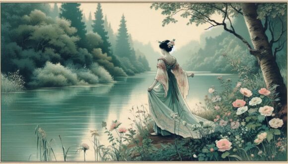 Download Vintage River Postcard - Premium Resources