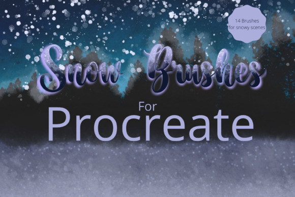 Download Snow Brushes for Procreate X 14 - Brushes for procreate Collection