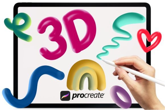 Download 3D Brushes for Procreate - Brushes for procreate Collection