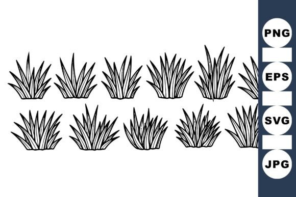 Download Hand Drawn Grass Clipart Set - Hand drawn grass Collection