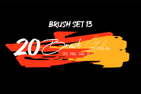 Download Grungy Brush, Watercolor Brush Set 13 - Watercolor brush set Collection