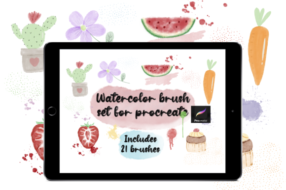 Download Watercolor Brush Set for Procreate - Premium Resources