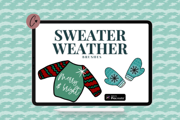 Download Sweater Weather Brushes for Procreate - Brushes for procreate Collection