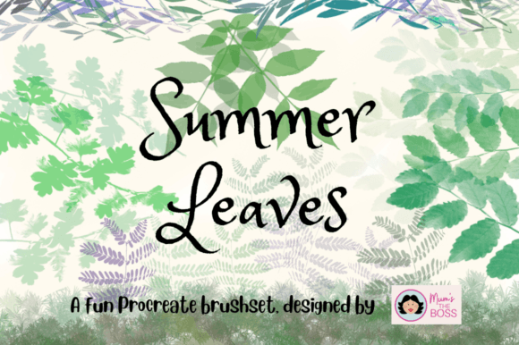 Download Summer Leaves Procreate Brush Set - Leaves Collection